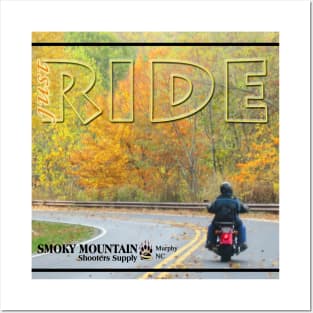 Motorcycles and Autumn Posters and Art